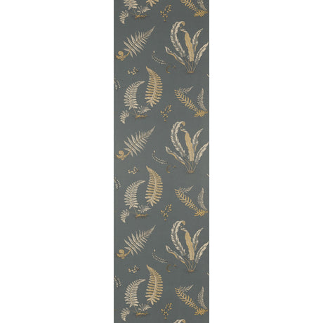 G P & J Baker FERNS CHARCOAL/BRONZE Wallpaper