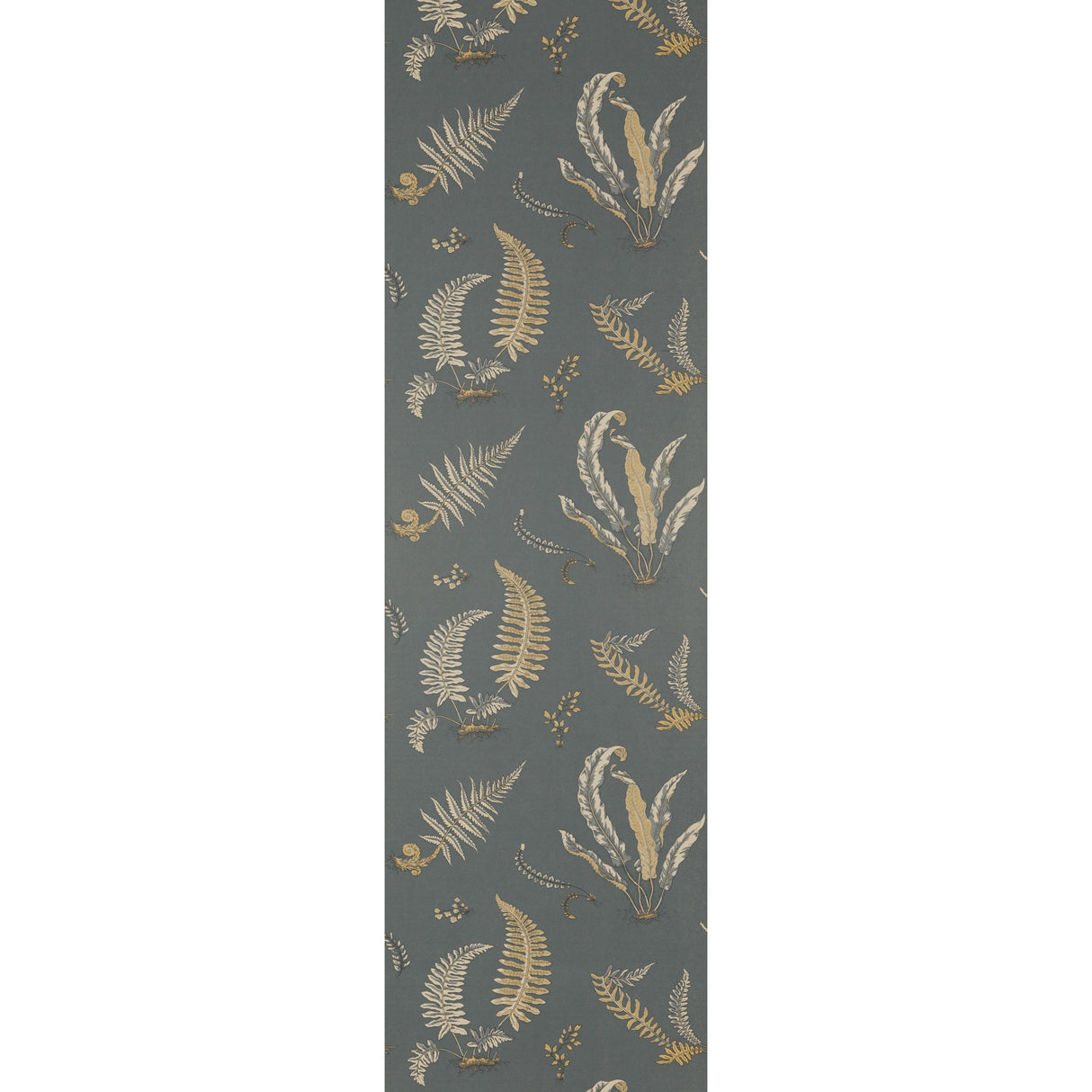 G P & J Baker FERNS CHARCOAL/BRONZE Wallpaper