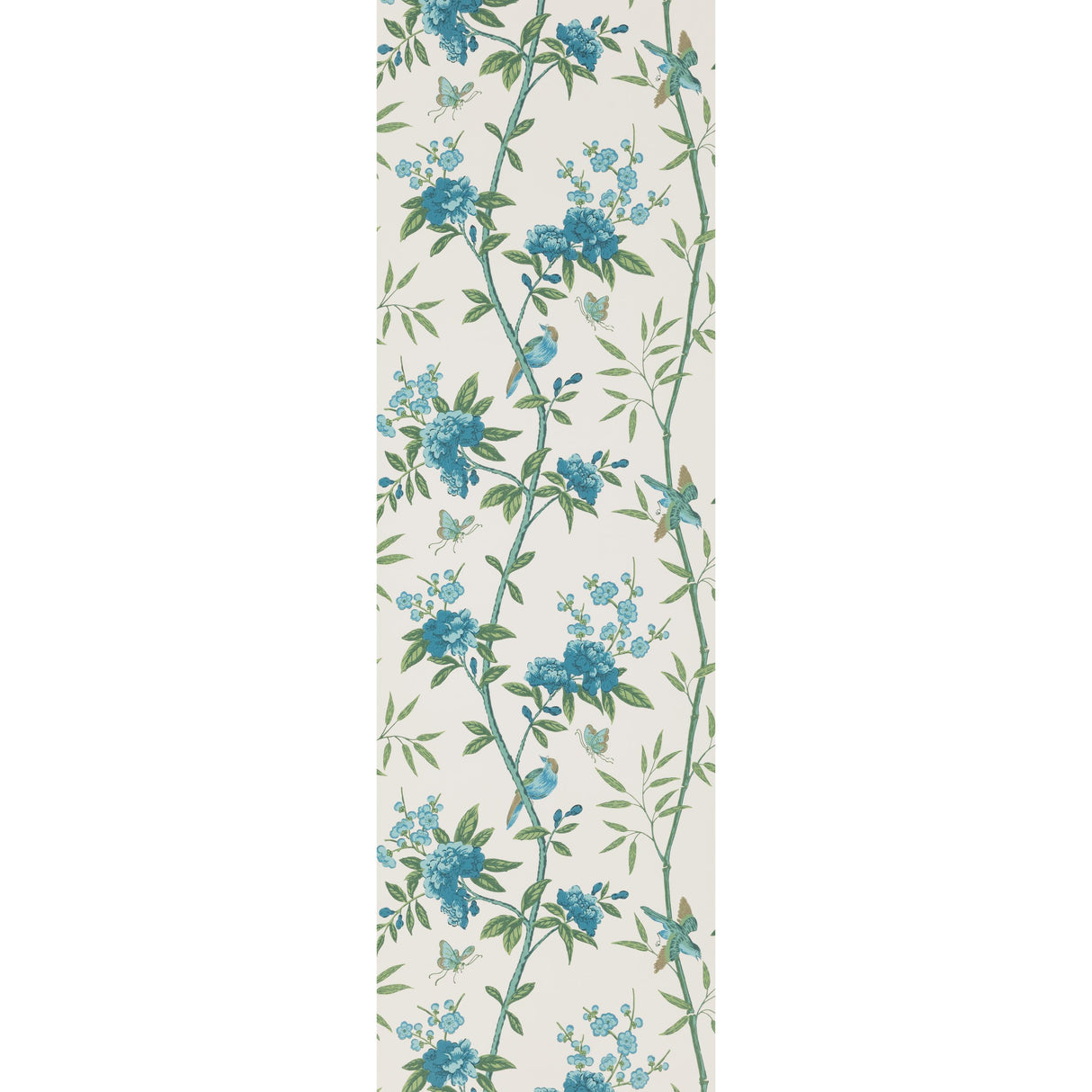 G P & J Baker PEONY & BLOSSOM INDIGO/TEAL Wallpaper