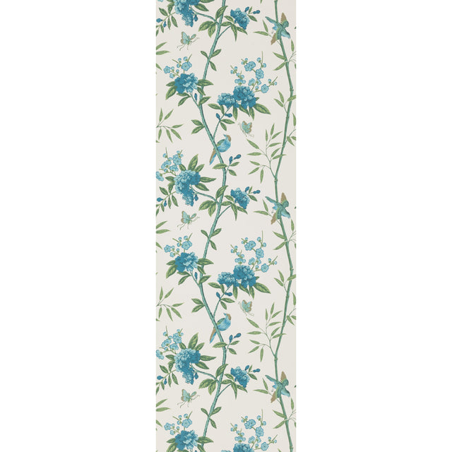 G P & J Baker PEONY & BLOSSOM INDIGO/TEAL Wallpaper