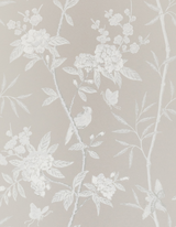 G P & J Baker PEONY & BLOSSOM SOFT GREY Wallpaper