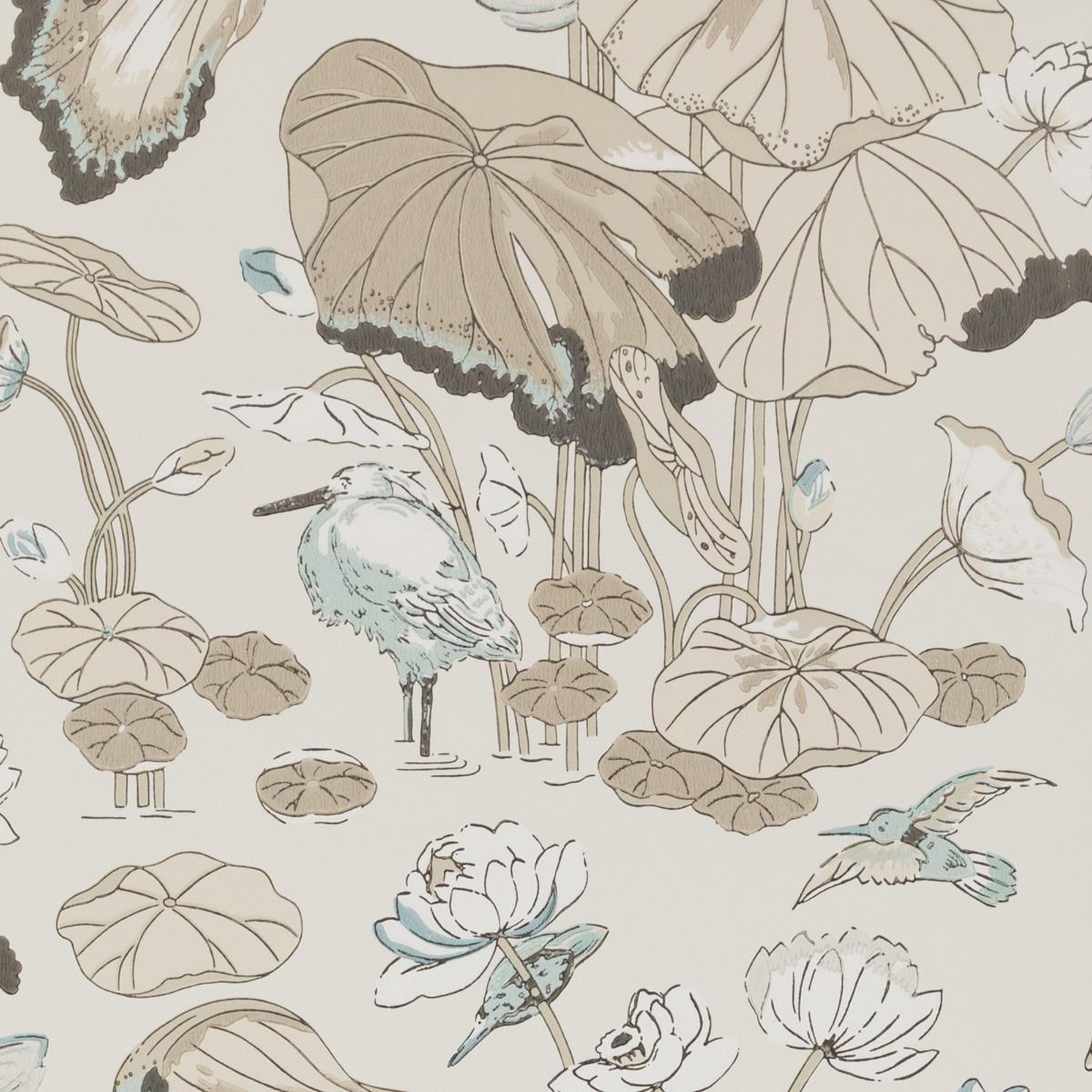 G P & J Baker NYMPHEUS LINEN Wallpaper