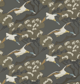 Mulberry FLYING DUCKS CHARCOAL Wallpaper