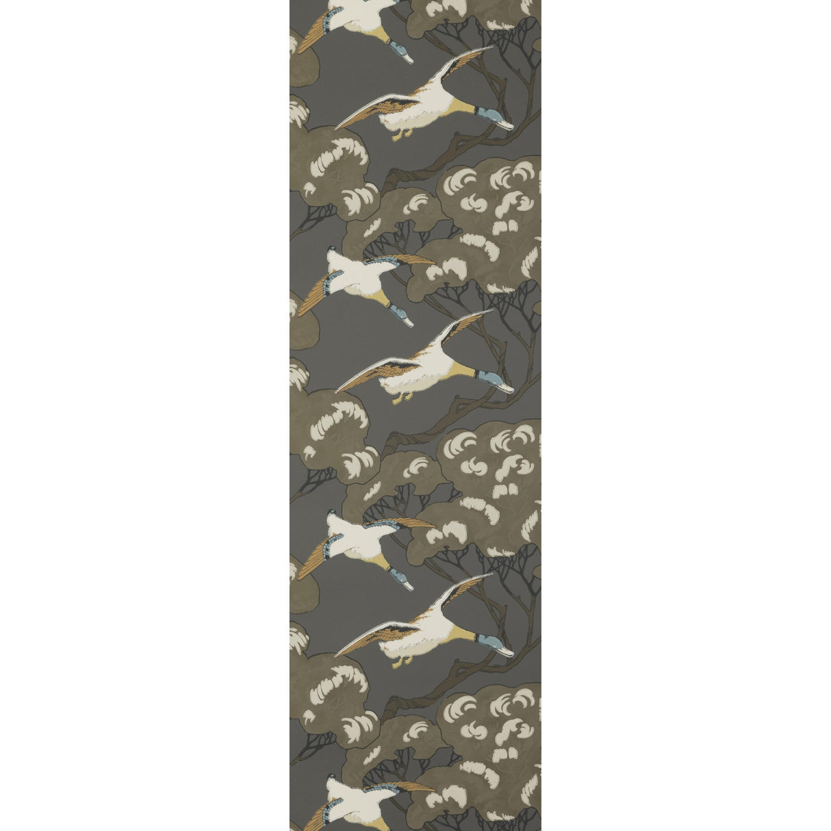 Mulberry FLYING DUCKS CHARCOAL Wallpaper