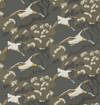 Mulberry Flying Ducks Charcoal Wallpaper