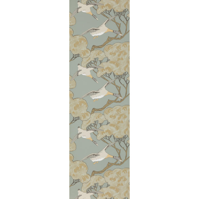 Mulberry FLYING DUCKS SLATE BLUE Wallpaper