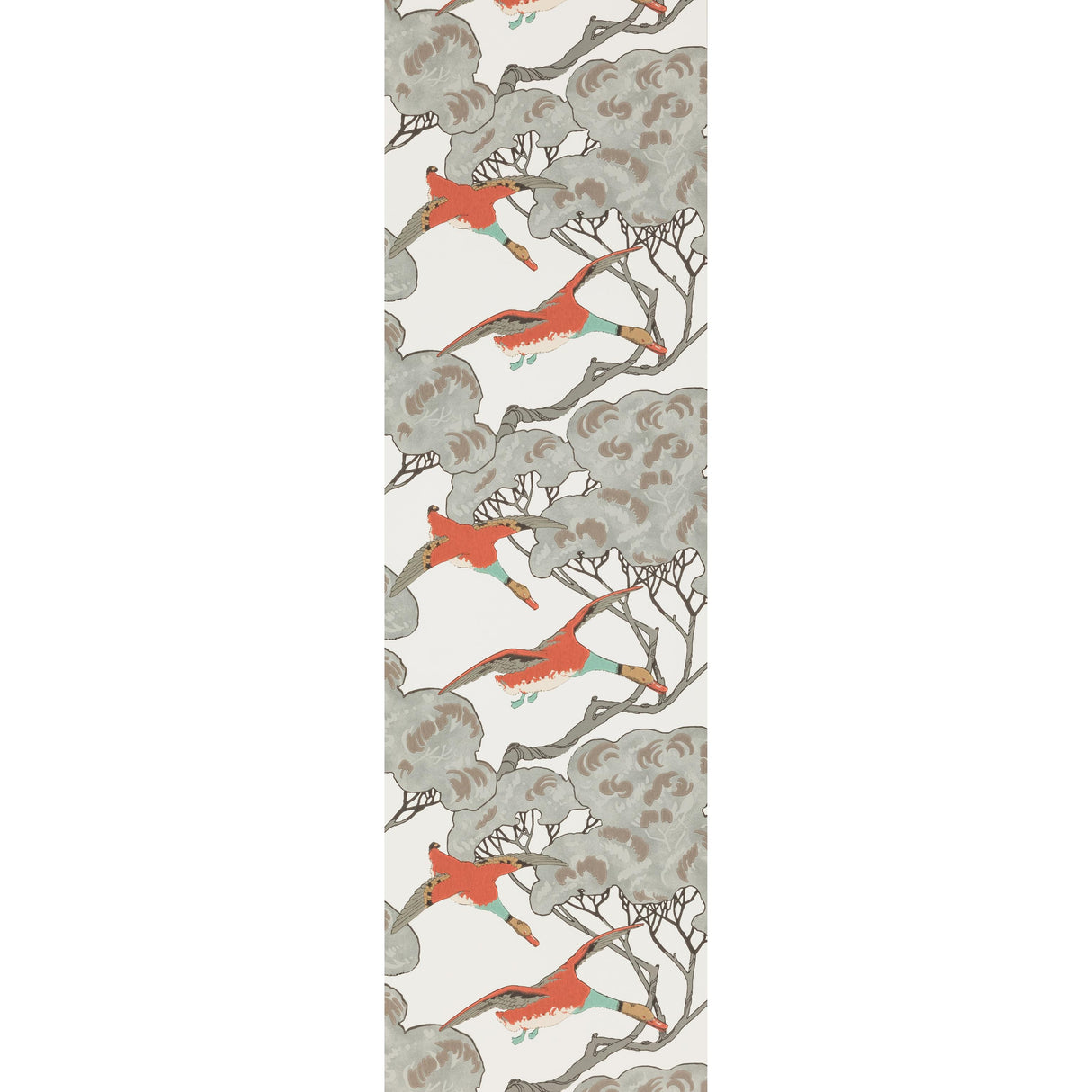 Mulberry FLYING DUCKS CORAL/CLAY Wallpaper