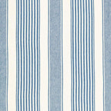 Schumacher Summerville Linen Stripe Ocean Fabric