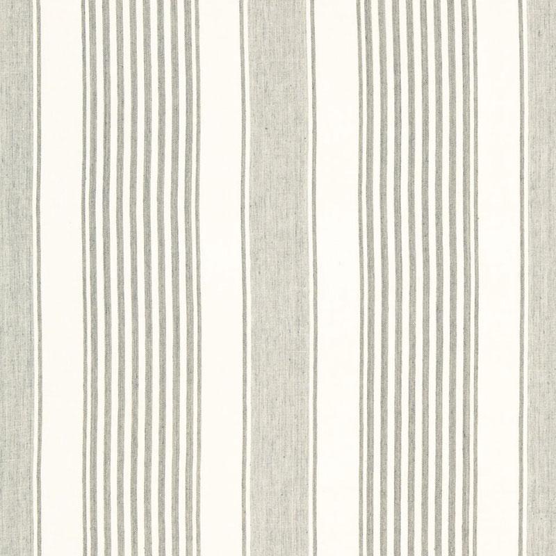 Schumacher Summerville Linen Stripe Gull Fabric