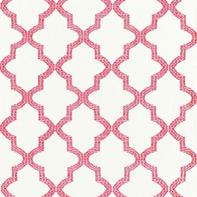 Schumacher Tangier Embroidery Peony Fabric