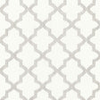 Schumacher Tangier Embroidery Silver Fabric