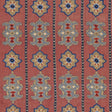 Schumacher Temara Hand Embroidered Print Pomegranate Fabric