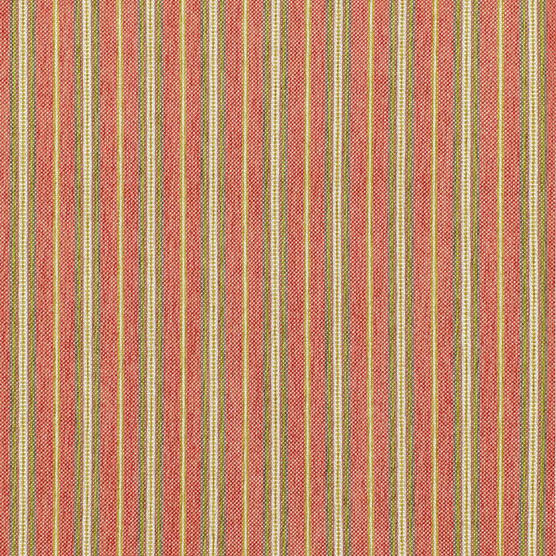 Schumacher Toscana Stripe Tuscan Red Fabric