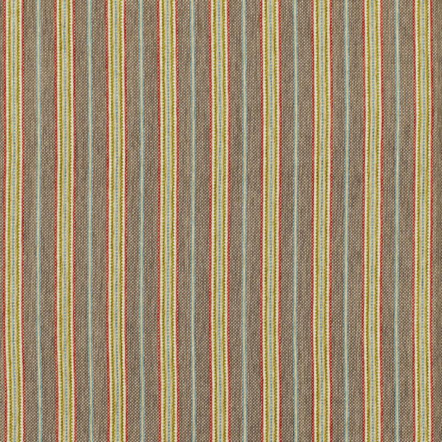 Schumacher Toscana Stripe Espresso Fabric