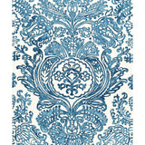 Schumacher Tremezzo Damask Caspian Fabric