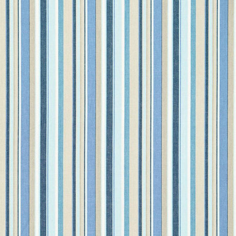 Schumacher Tybee Stripe Ocean Fabric
