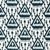Schumacher Vientiane Ikat Indigo Fabric