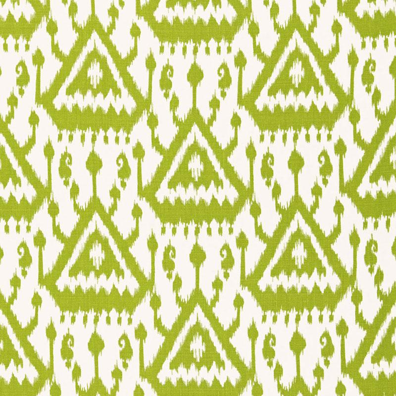 Schumacher Vientiane Ikat Palm Fabric
