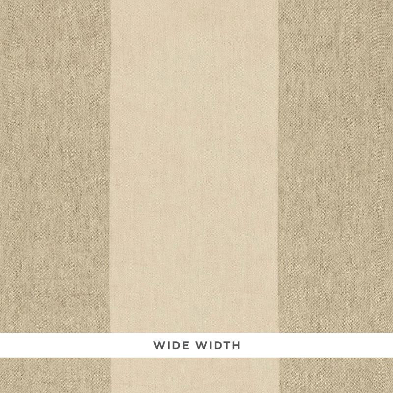 Schumacher Vista Linen Stripe Casement Flax Fabric