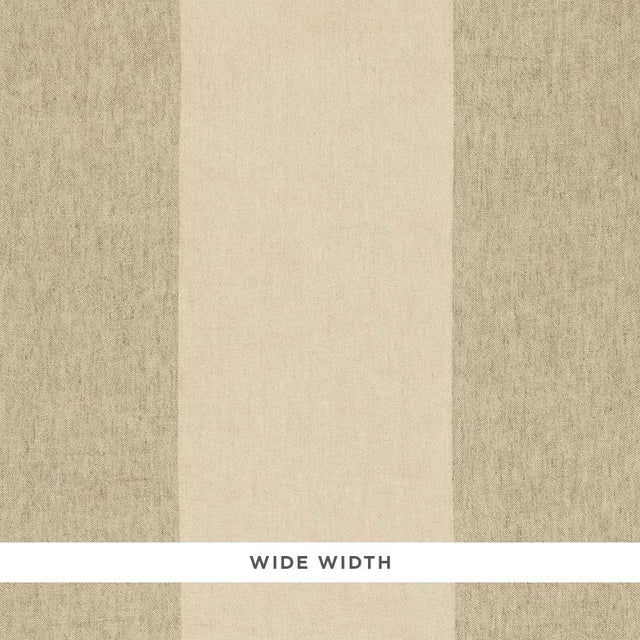 Schumacher Vista Linen Stripe Casement Flax Fabric