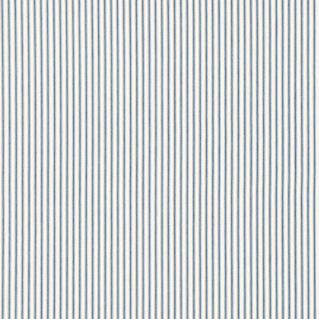 Schumacher Wellfleet Ticking Stripe Ocean Fabric