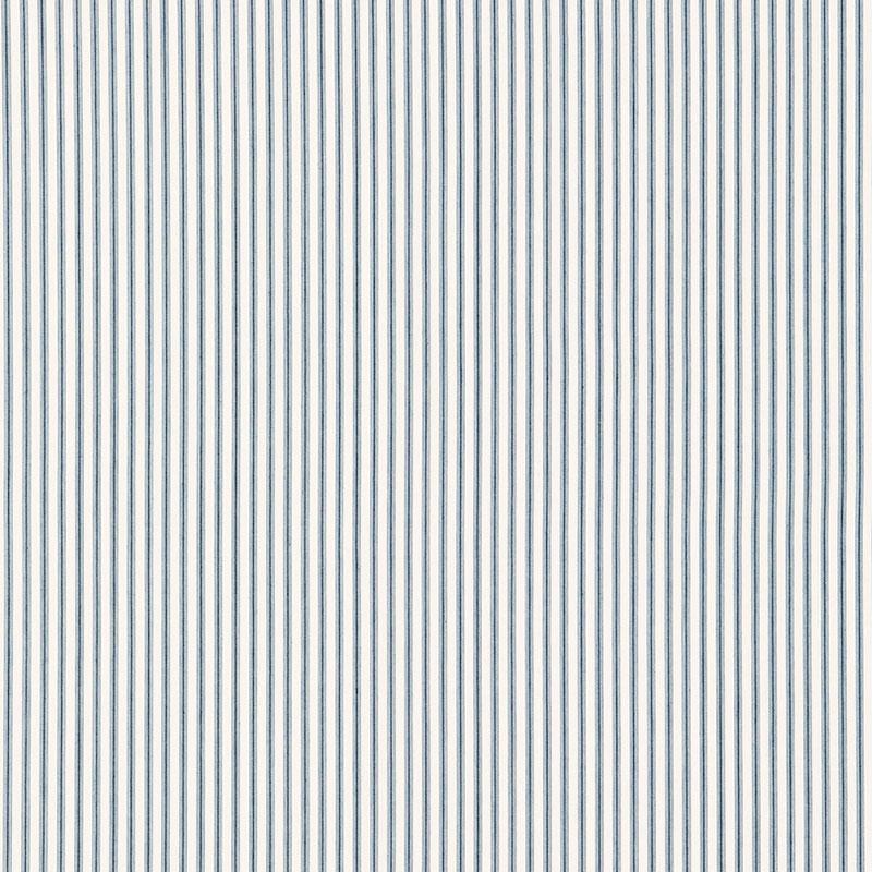 Schumacher Wellfleet Ticking Stripe Ocean Fabric