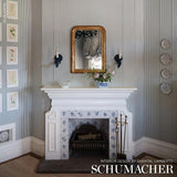 Schumacher Wellfleet Ticking Stripe Ocean Fabric