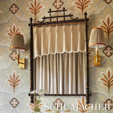 Schumacher Wesley Ticking Stripe Umber Fabric