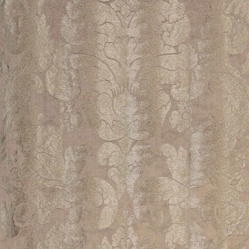Schumacher Zelda Damask Pewter Fabric