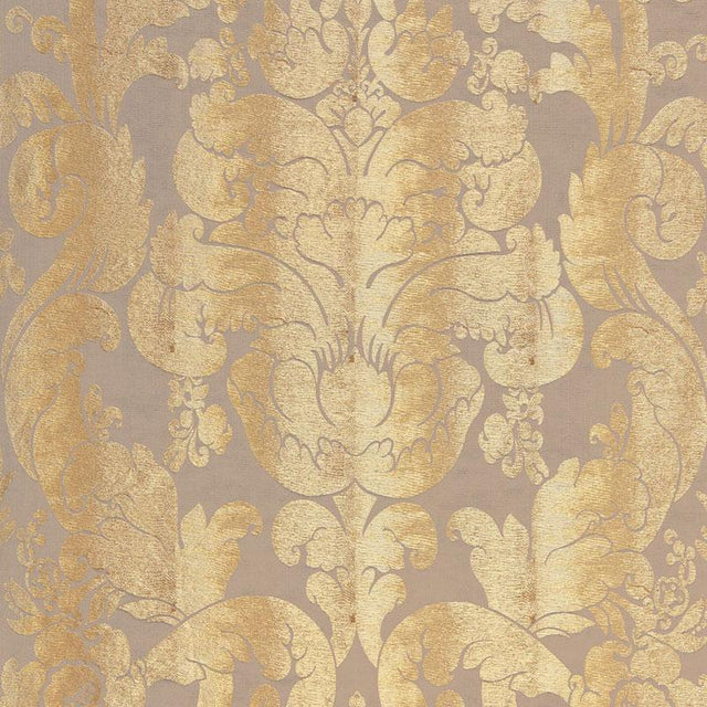 Schumacher Zelda Damask Gilt Fabric