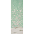 Schumacher Chinois Palais Panel Aquamarine Wallpaper