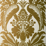 Schumacher Montebello Damask Slate Wallpaper