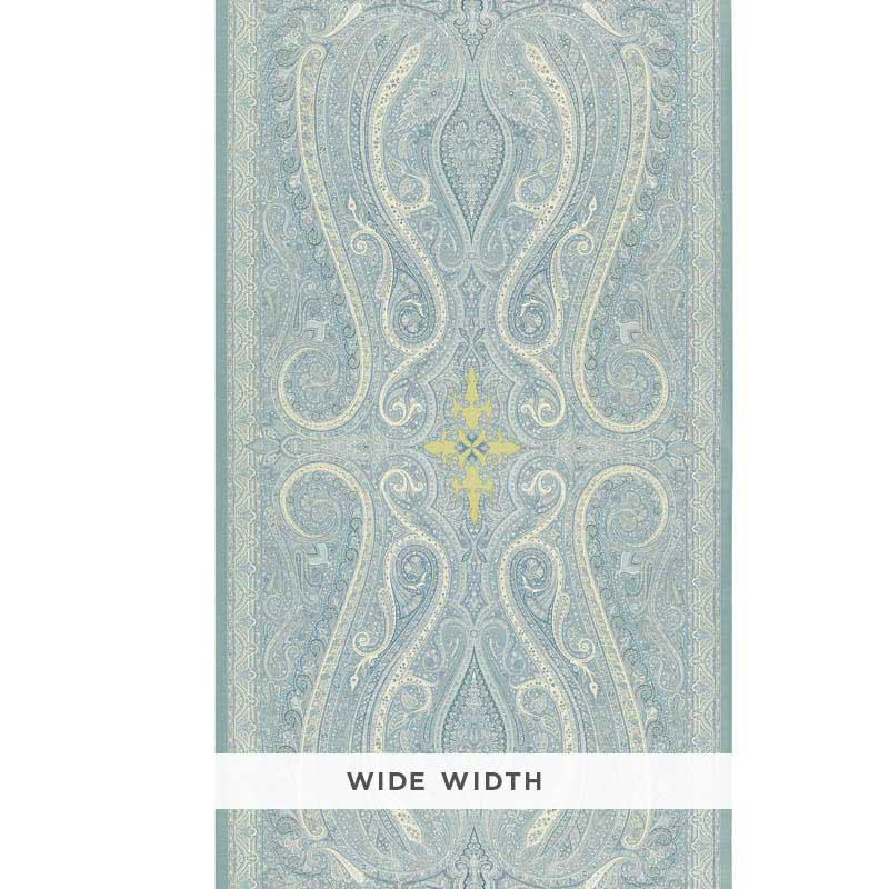 Schumacher Pasha Paisley Sky Wallpaper