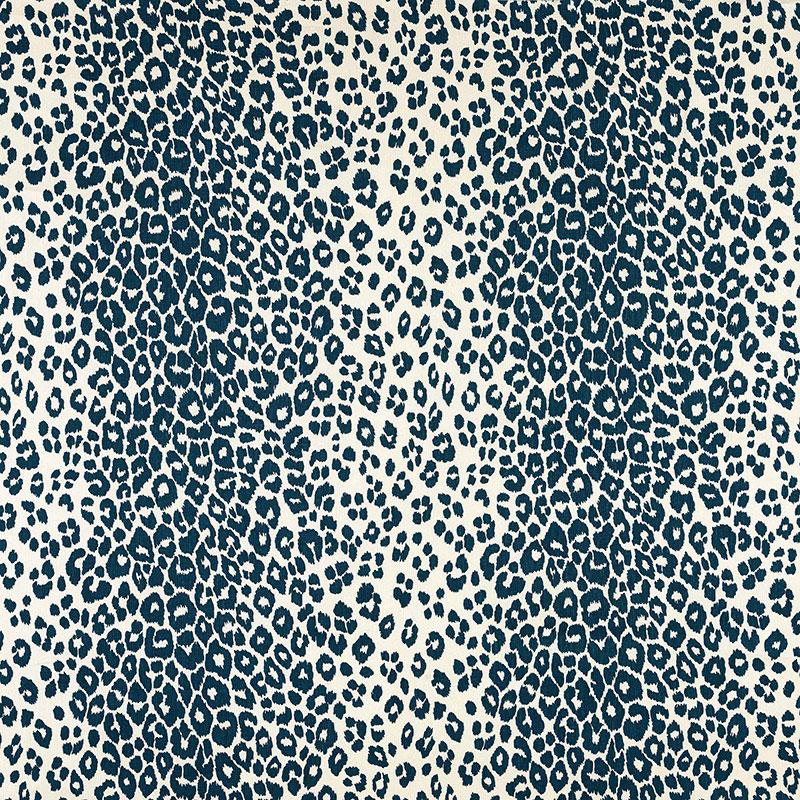 Schumacher Iconic Leopard Ink Fabric