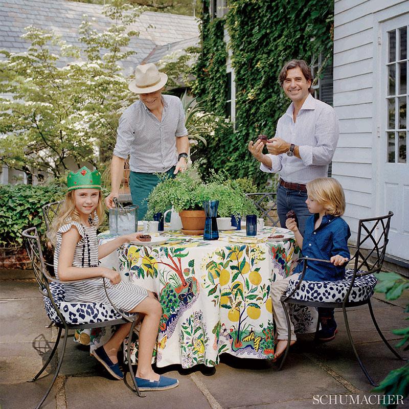 Schumacher Iconic Leopard Ink Fabric