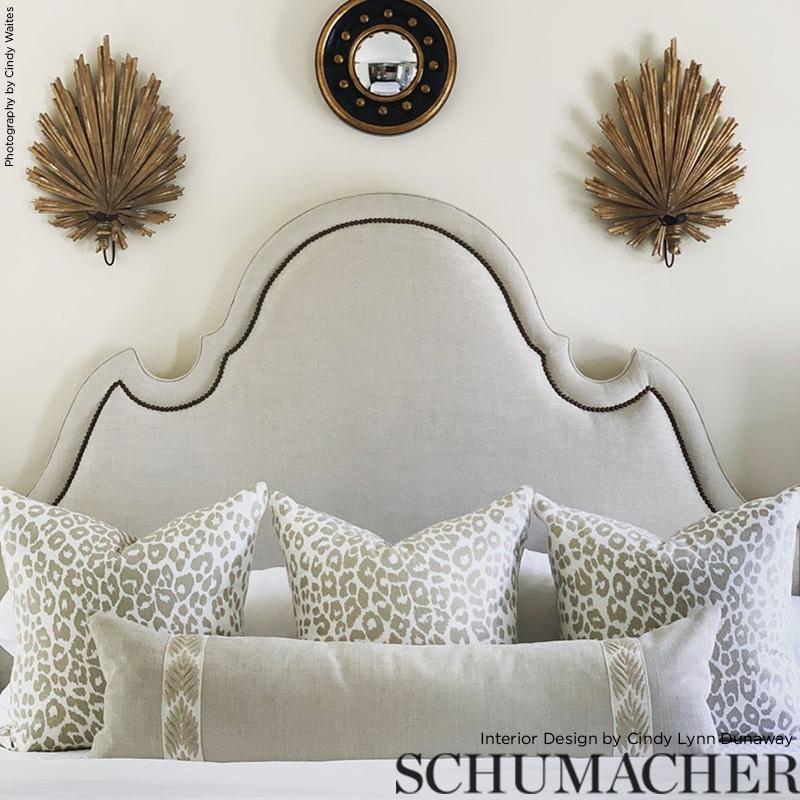 Schumacher Iconic Leopard Linen Fabric