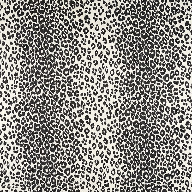 Schumacher Iconic Leopard Graphite Fabric