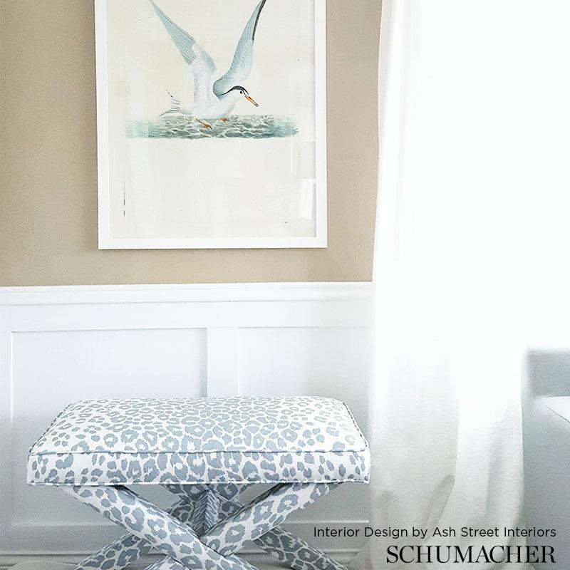 Schumacher Iconic Leopard Ink/Natural Fabric