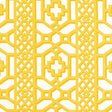 Schumacher Zanzibar Trellis Chintz Canary Fabric