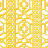 Schumacher Zanzibar Trellis Chintz Canary Fabric