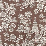 Schumacher Song Garden Cocoa Fabric