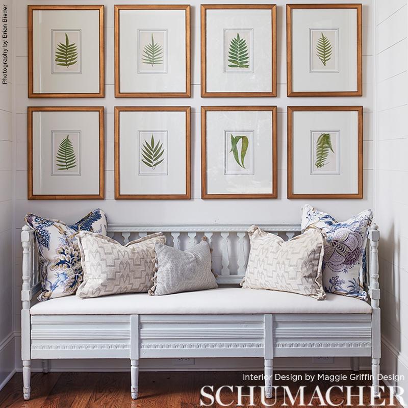 Schumacher Indian Arbre Hyacinth Fabric