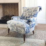 Schumacher Shengyou Toile Indigo Fabric