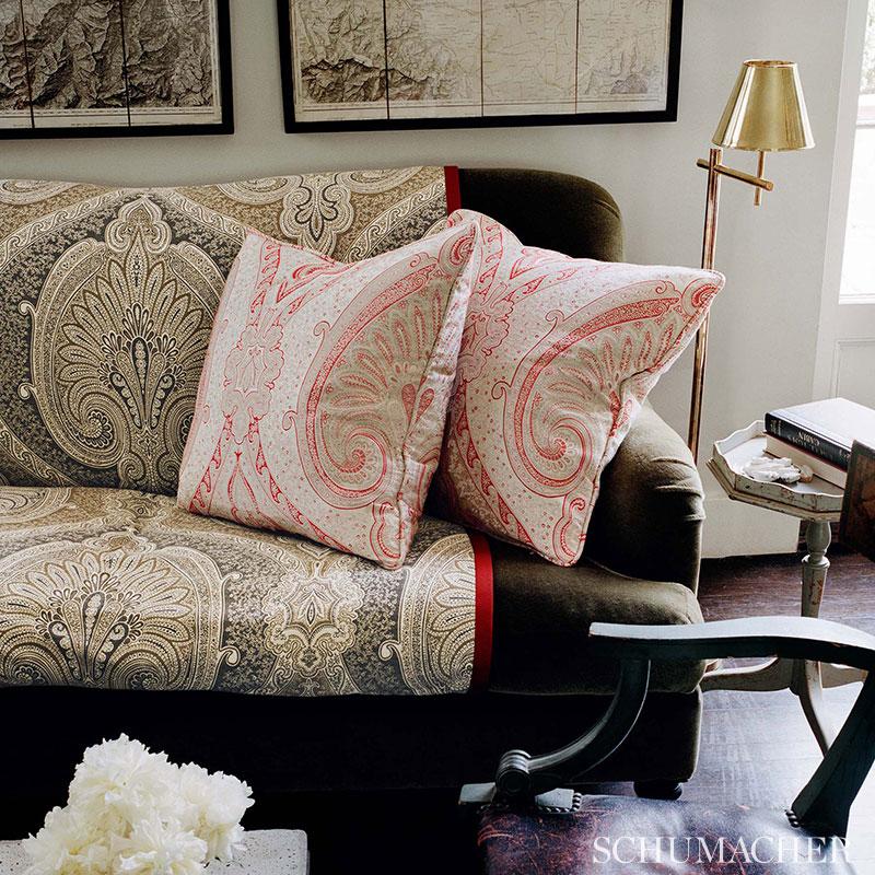 Schumacher Odalisque Grisaille Fabric