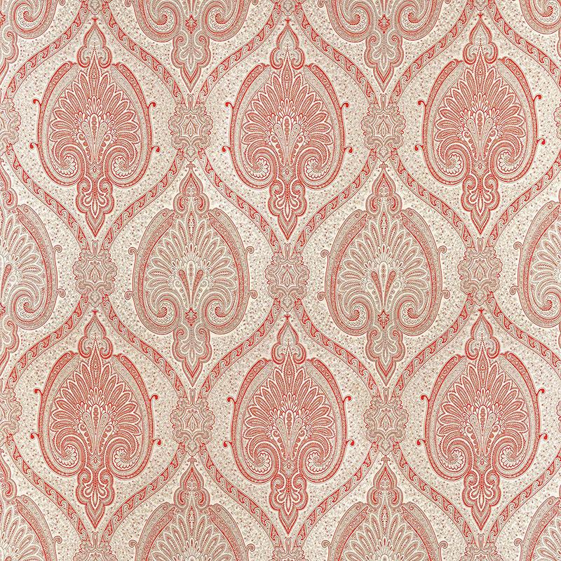 Schumacher Odalisque Cinnabar Fabric