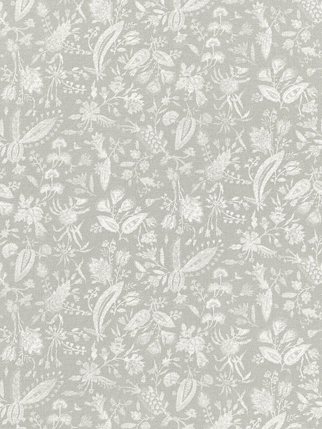 Scalamandre Tulia Linen Print French Grey Fabric