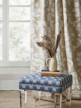 Scalamandre CORNELIA DAMASK EMBROIDERY FLAX Fabric