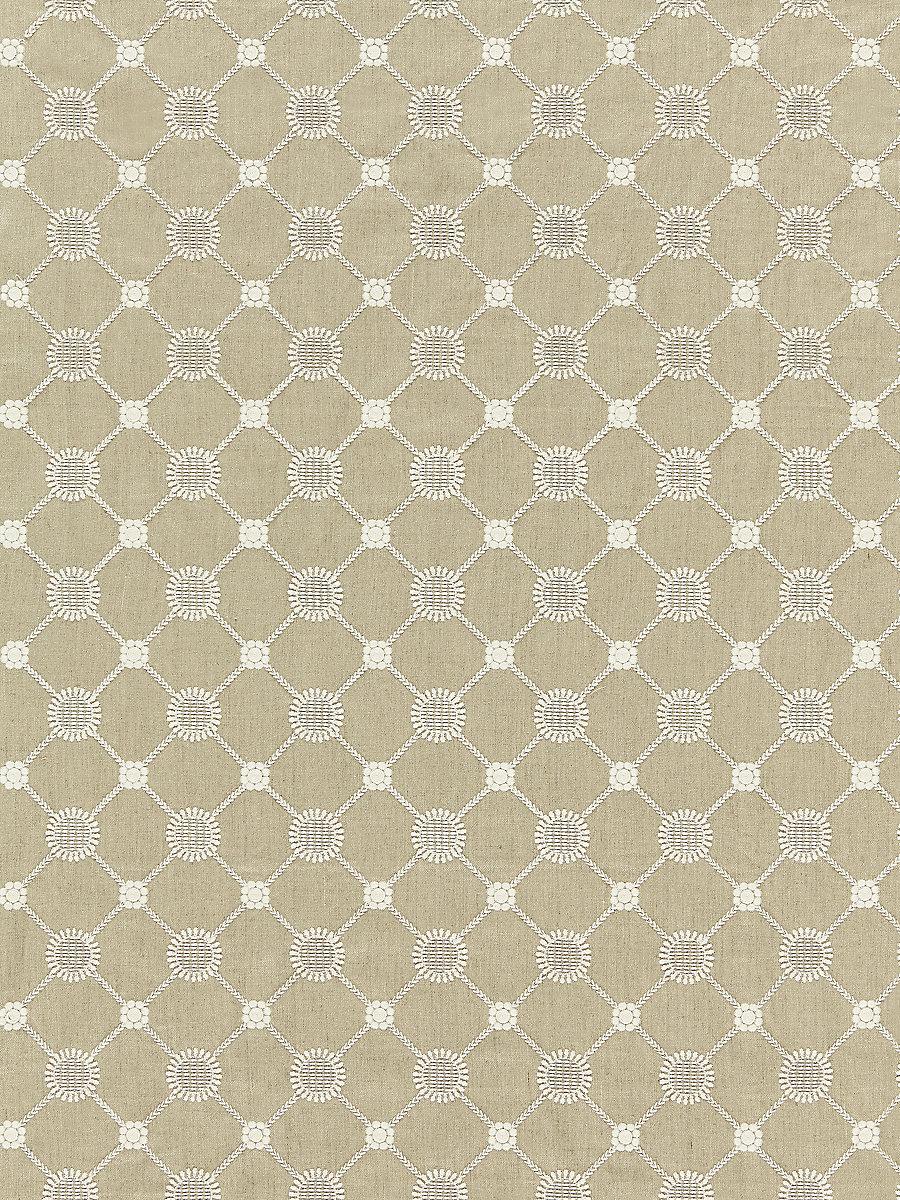 Scalamandre Gustavian Diamond Flax Fabric