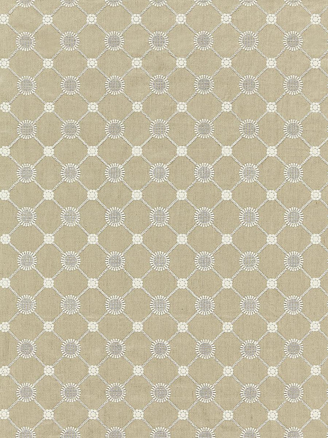 Scalamandre Gustavian Diamond Flax Fabric