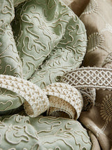 Scalamandre Gustavian Diamond Flax Fabric